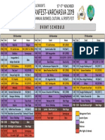 MV 2019 Event Schedule