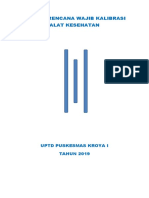 Jadwal Rencana Wajib Kalibrasi Alat Kesehatan