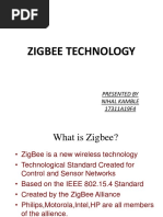 Zigbee Technology: Presented by Nihal Kamble 17311A19F4