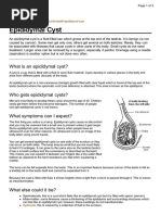 What Is An Epididymal Cyst?