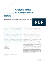 Fault Tree Analysis in The Reliability of Heavy Fuel Oil Supply