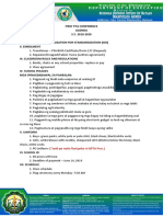 First Pta Conference Agenda S.Y. 2019-2020 I. International Organization For Standardization (Iso) Ii. Enrolment