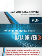 Are You Data Driven