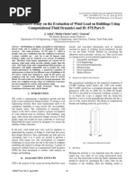 Comparative Study On The Evaluation of Wind Load On Buildings Using Computational Fluid Dynamics and IS: 875 (Part-3)