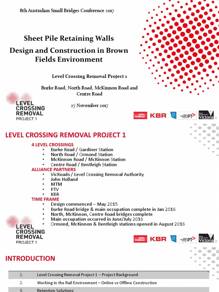 Sheet Pile Retaining Wall Design | PDF | Deep Foundation | Infrastructure