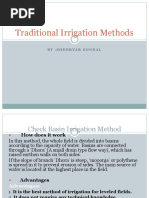 Traditional Irrigation Methods: By:Shehryargondal