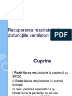 Recuperarea Respiratorie În Disfunc Ţiile Ventilatorii Obstructive