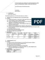 Tech Spec of Gas Cutting Set PDF
