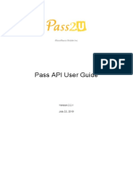 Pass2U Pass API User Guide