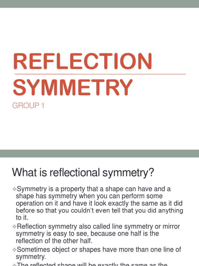 Understanding Reflection Symmetry | PDF