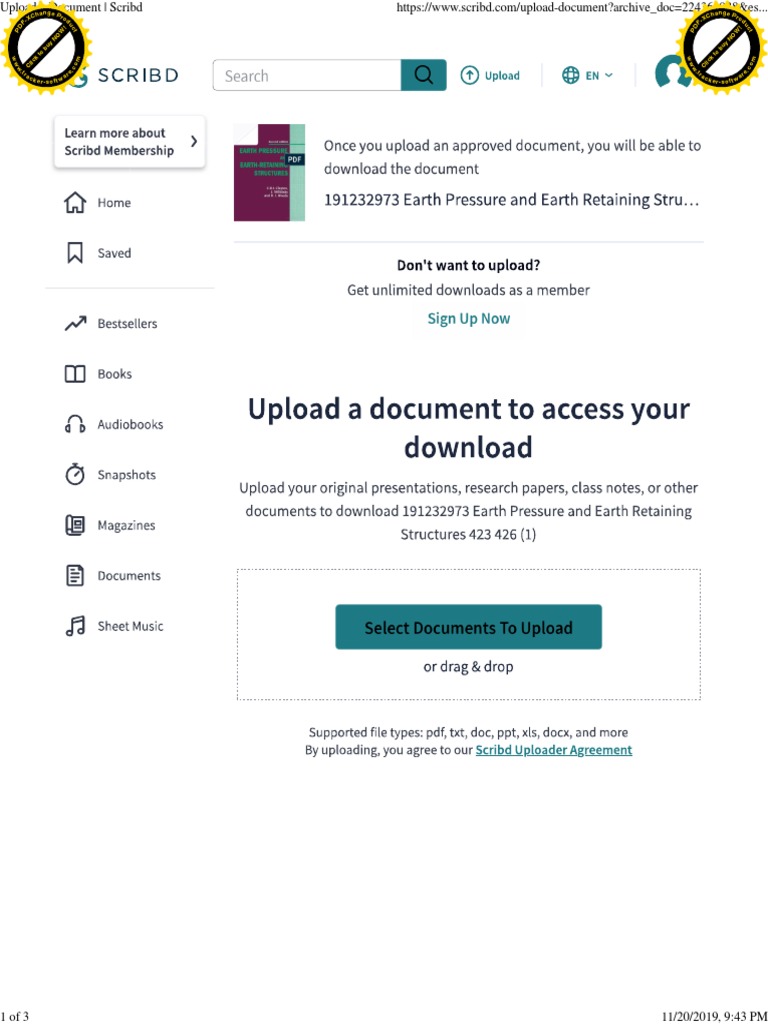 Upload Documents Easily on Scribd | PDF