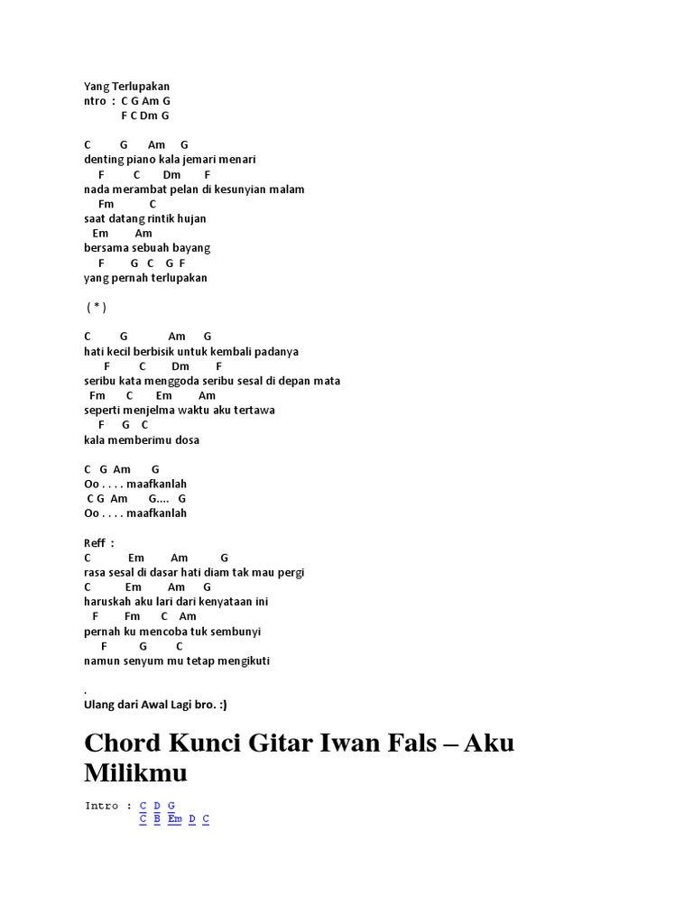 Chord Pdf