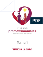 Resumen-Tema-1 - Curso Pre Matrimonial Tema 1 Manos A La Obra