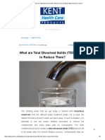 What Are Total Dissolved Solids (TDS) Level in Drinking Water & How To Reduce