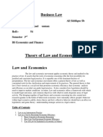 Theory of Law and Economics Law and Economics