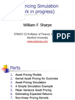 Asset Pricing Simulation (Work in Progress) : William F. Sharpe
