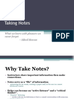 Taking Notes: What We Learn With Pleasure We Never Forget
