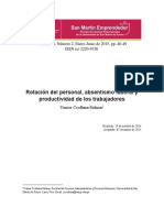 07.03.2015 Rotación Delpersonal, Absentismo Laboral y Productividad de Los Trabajadores PDF