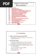 Chapter 6: Classes and Data Abstraction: - Object-Oriented Programming (OOP)