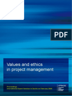 Values and ethics in project management proceedings
