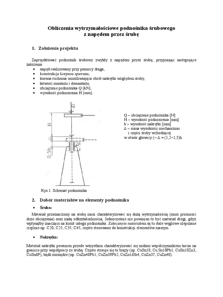 Podnośniki I Prasy śrubowe Skrzyszowski Pdf