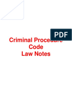 Criminal Procedure Code Law Notes