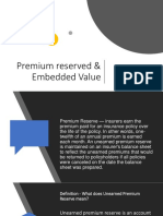 Premium Reserve + Embedded Value