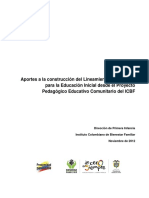 Aporte ICBF Al Lineamiento Pedagógico