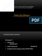 Kelompok 7 Matematika Bisnis