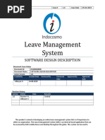 Leave Management System: Software Design Description