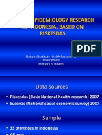 Cancer Epidemiology Research in Indonesia Based On Riskesdas