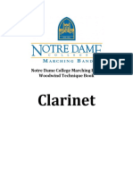 Clarinet: Notre Dame College Marching Band Woodwind Technique Book