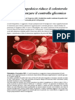 L'Acido Bempedoico Riduce Il Colesterolo Senza Influenzare Il Controllo Glicemico