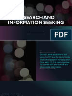 Research and Information Seeking