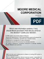 Moore Medical Corporation: Submitted By: Group 7 Section F