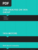 CRM Tata Motors | PDF | Customer Relationship Management | Marketing