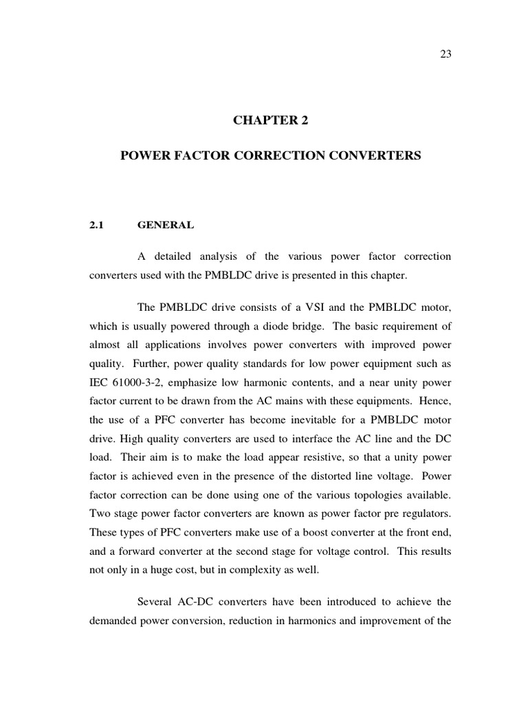 Power Factor Correction Converters PDF Power Inverter Rectifier
