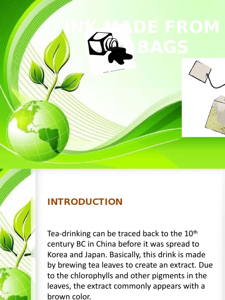 Ink Made From Teabags | PDF | Ink | Chemistry