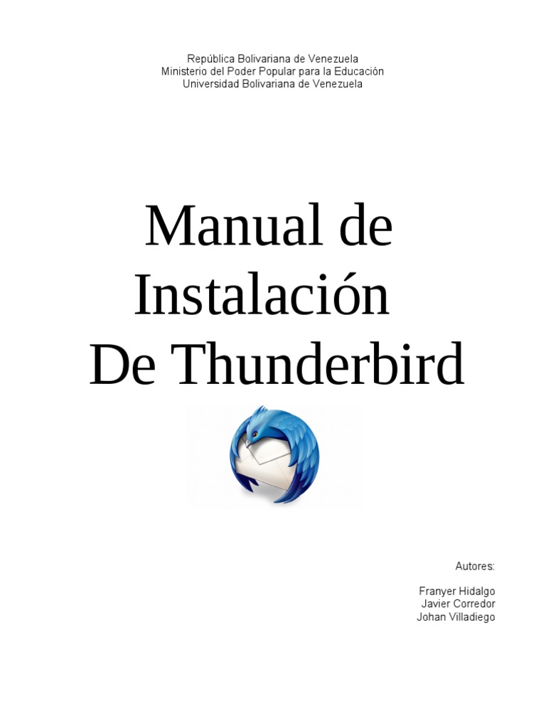 Instalación de Thunderbird en Debian | PDF | Interfaz de línea de ...