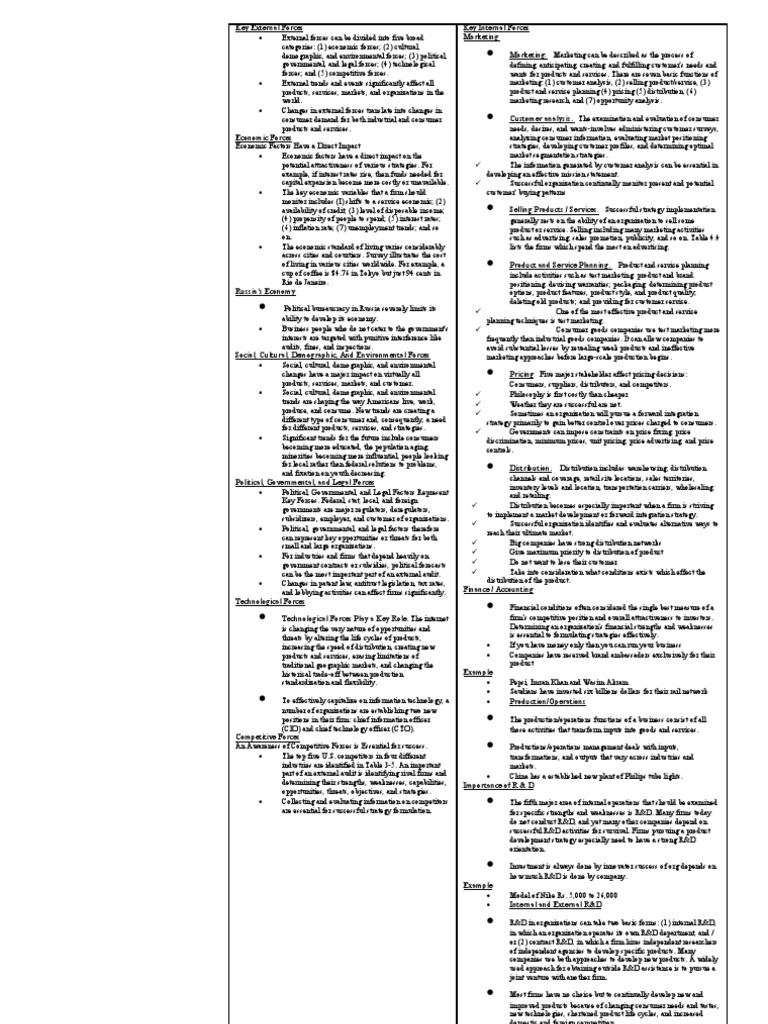 Analyzing Key External Forces in Business | PDF | Marketing | Research ...