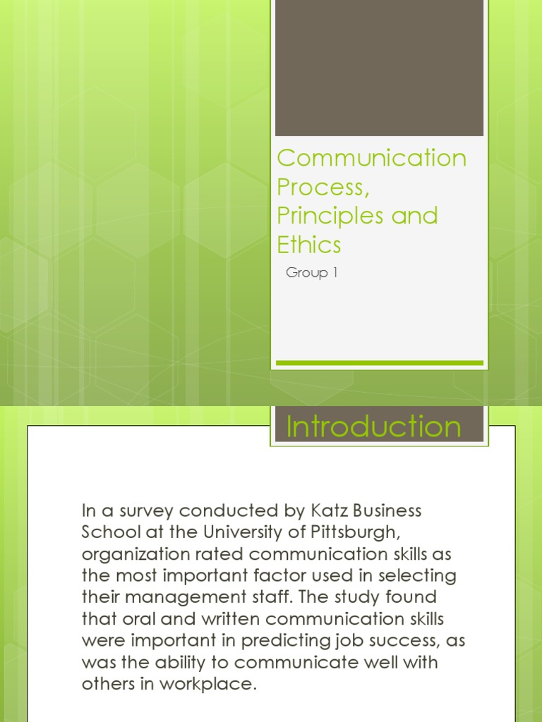 Communication Skills and Ethics Guide | PDF | Nonverbal Communication ...