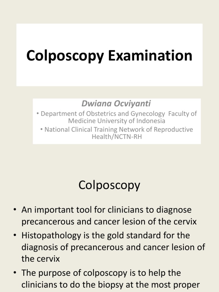 Ridge Sign Colposcopy | Grundlagen der Kolposkopiesprechstunde – EGKPK