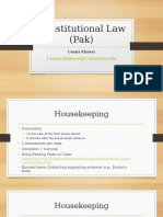 Pakistani Constitutional Law- Background