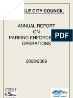 Carlisle Annual Report Parking 08-09 