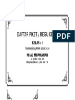 Daftar Piket Regu Kerja