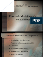 Errores de Medición en Los Componentes.