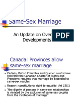 Same-Sex Marriage: An Update On Overseas Developments