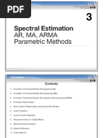 3 SpectralEstimationParametricAR MA ARMA