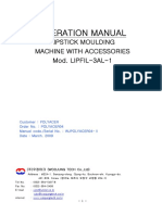 Operation Manual: Lipstick Moulding Machine With Accessories Mod. LIPFIL-3AL-1