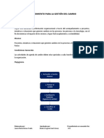 Procedimiento para La Gestión Del Cambio